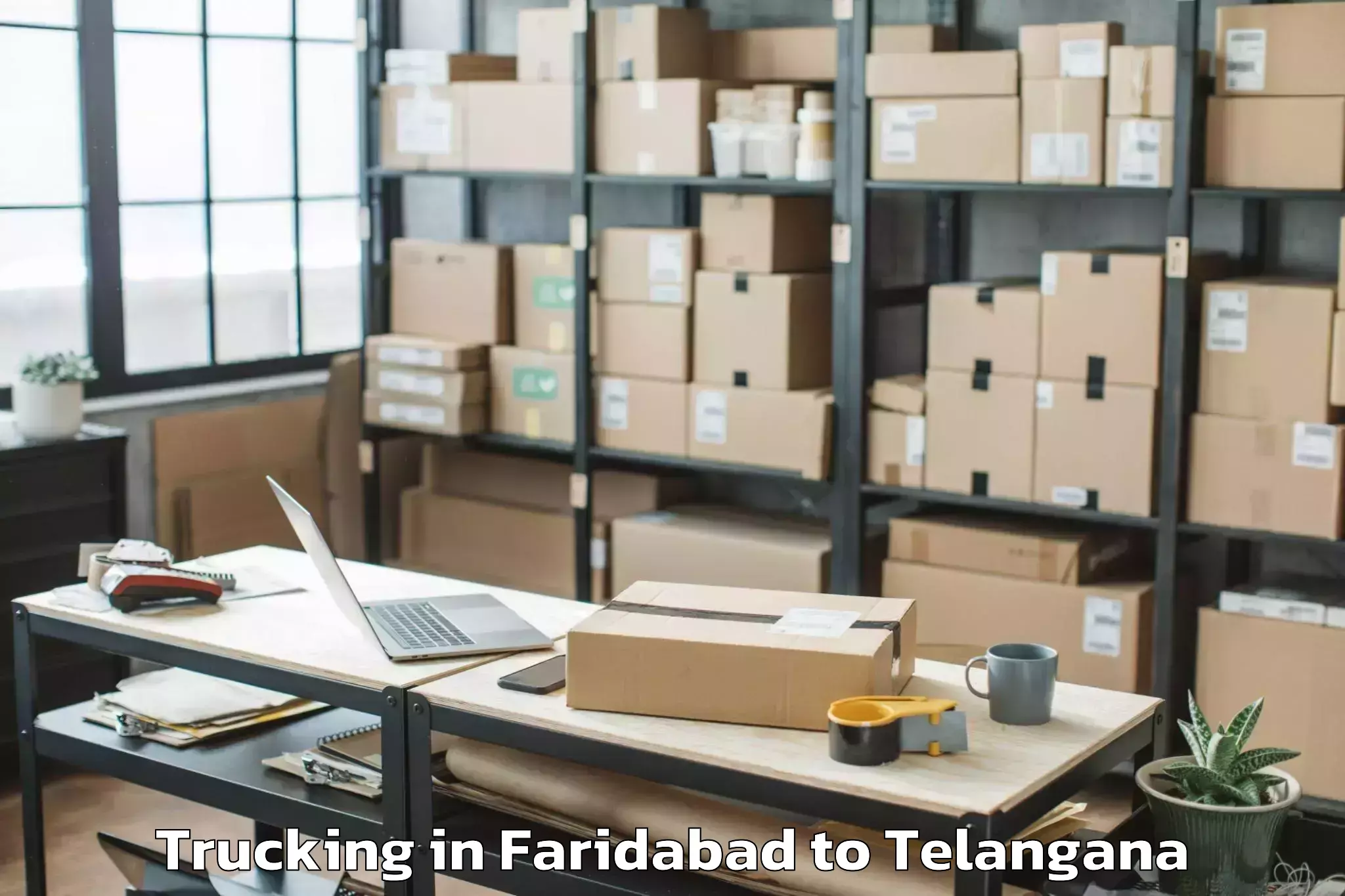 Book Faridabad to Zaheerabad Trucking Online